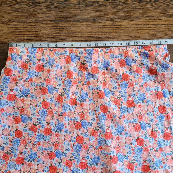 NOBO A-line Super High Rise Pink Floral Skirt Size Junior's XXL 19 NEW with Tag - Picture 2 of 8